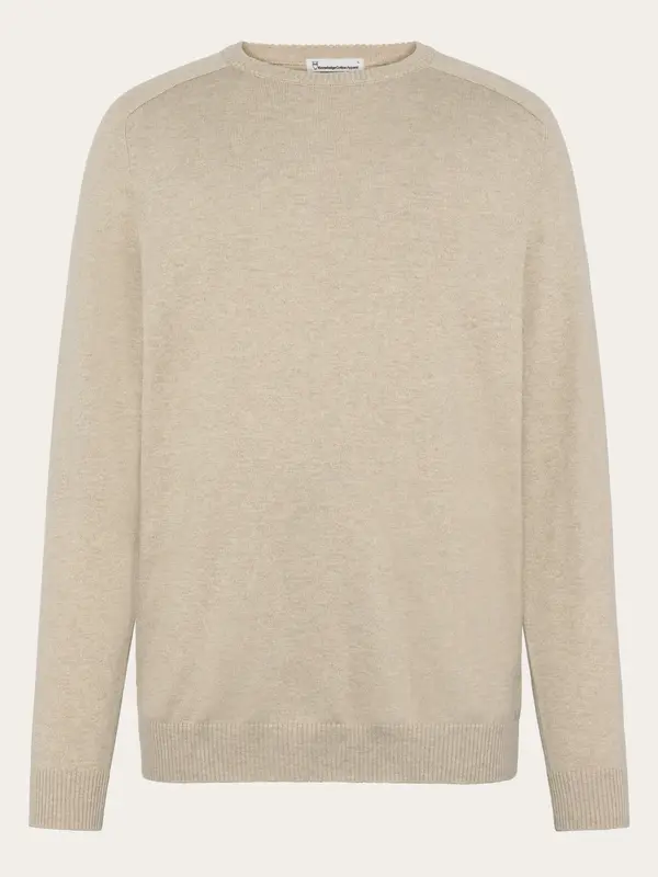 Cashmere crew neck sweater - Light feather gray