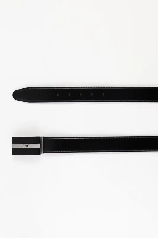 Ceinture en cuir - NOIR