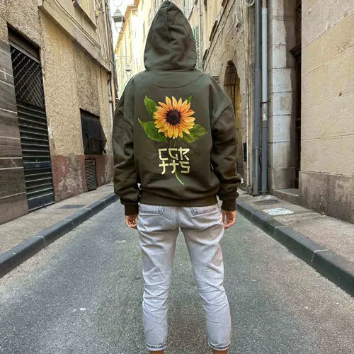 CGRTTS Sweat à capuche oversize "SUNFLOWER"