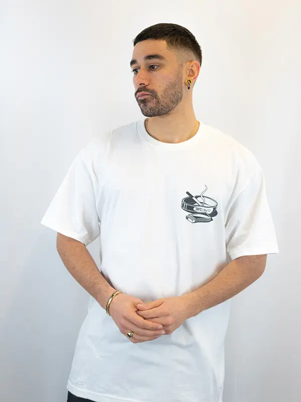 CGRTTS T-Shirt Ashtray couleur blanc