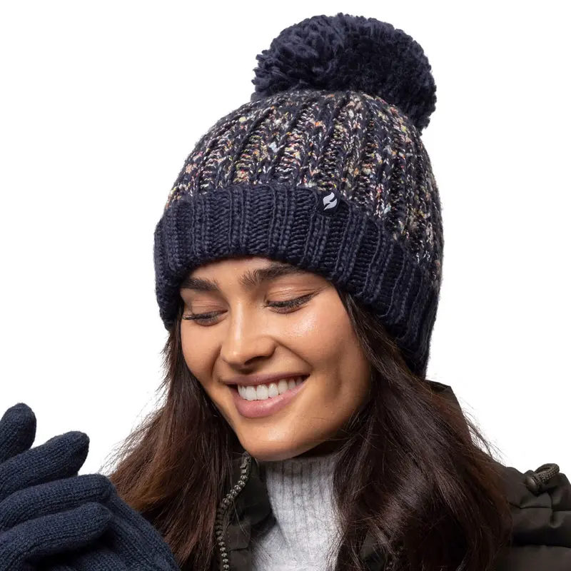 Chapeau Eidda Pom Pom pour Femme - Bleu