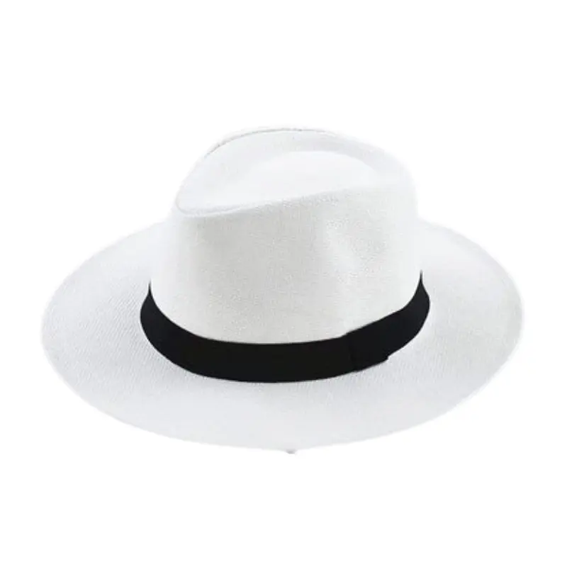 Chapeau en paille à large bord avec détail ruban