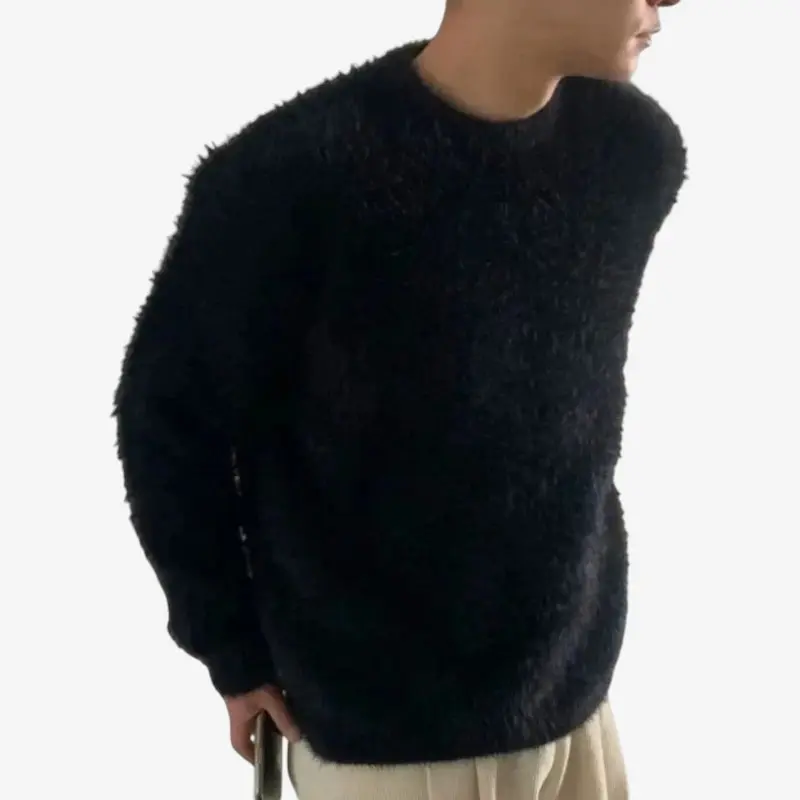 Charles – Sweatshirt polaire streetwear coupe ample col rond