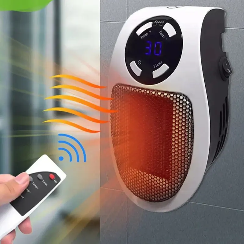 Chauffage portatif compact à thermostat réglable