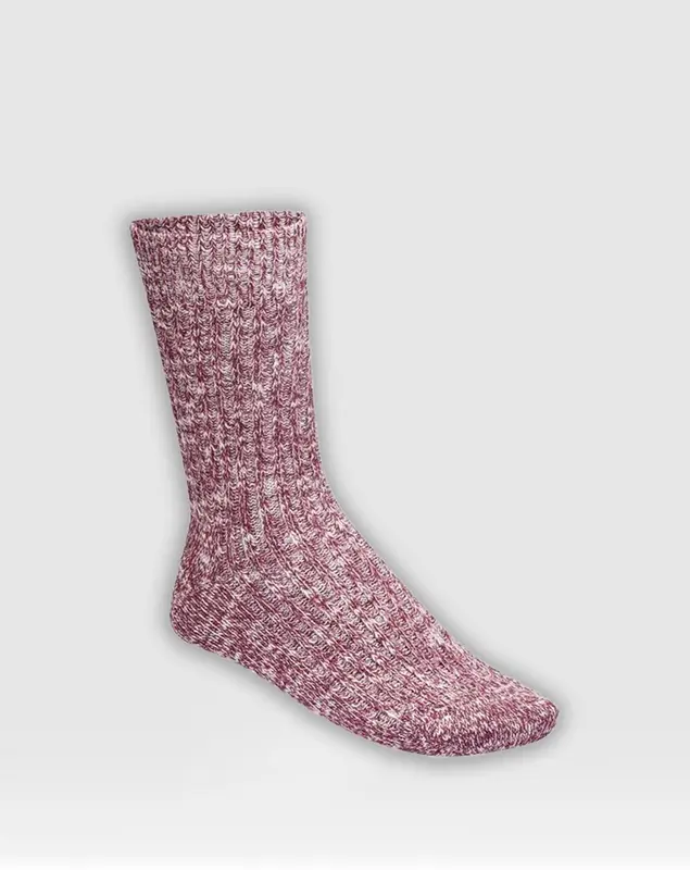 Chaussettes BIRKENSTOCK COTTON SLUB W grenat