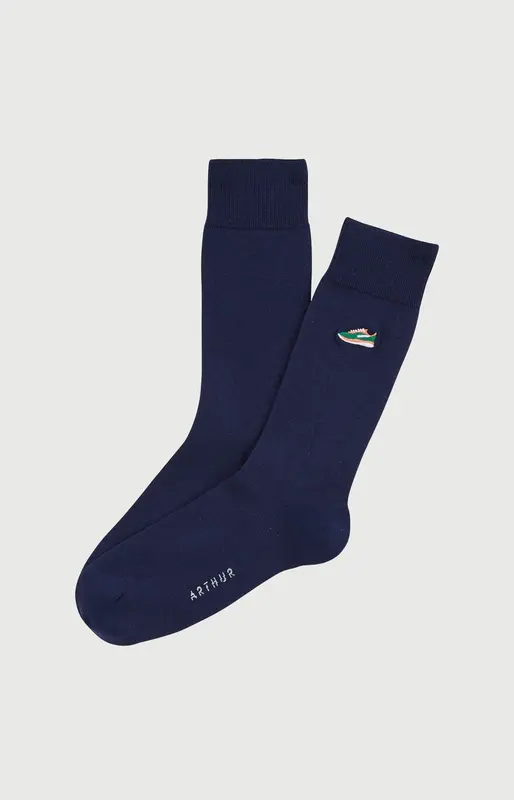 Chaussettes brodées en coton - Baskets