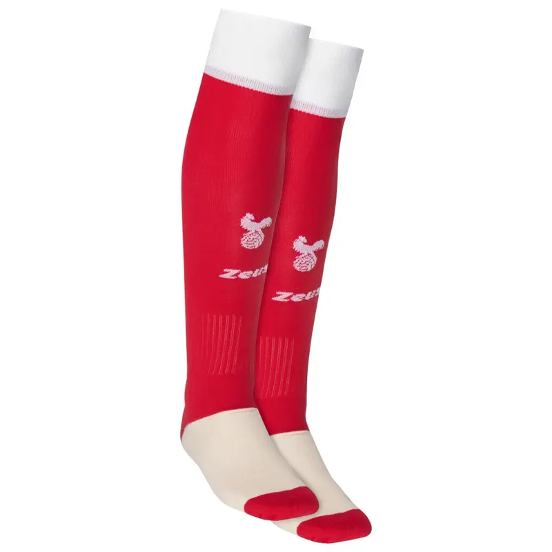 Chaussettes de foot Zeus Blanche/Rouge