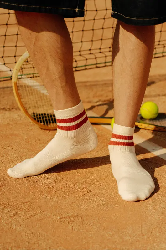 Chaussettes de tennis unies basses - 2è génération