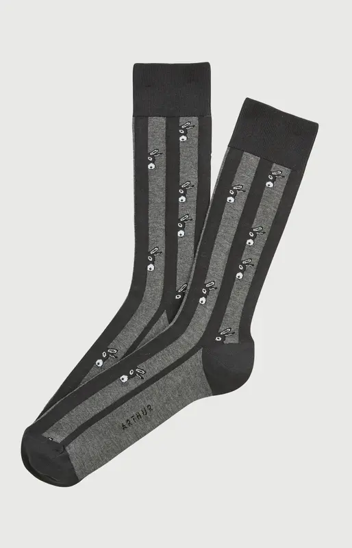 Chaussettes en coton - Âne Gris