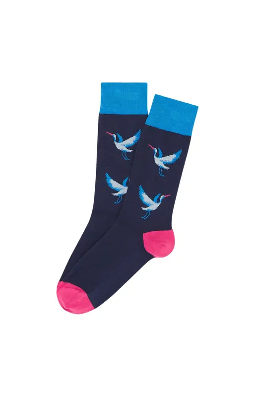 Chaussettes en coton - Birdie Marine