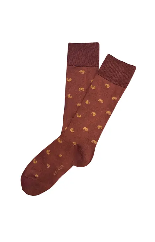 Chaussettes en coton - Croissant Bordeaux