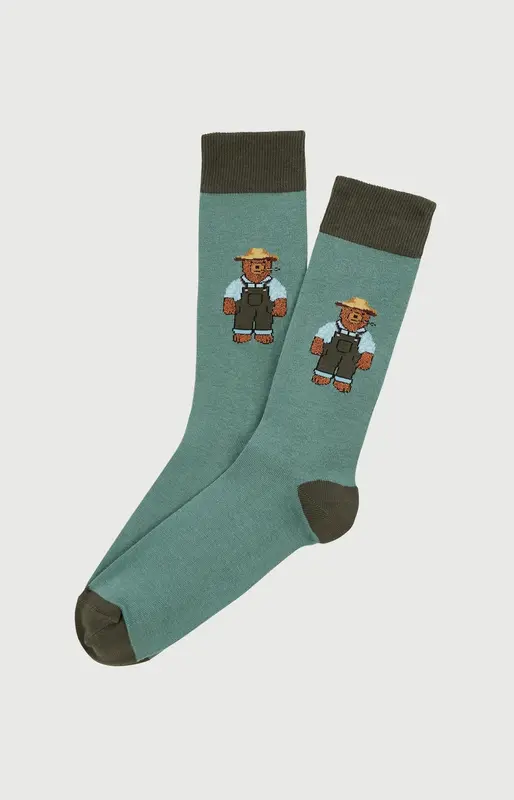 Chaussettes en coton - Pré à rêver Kaki