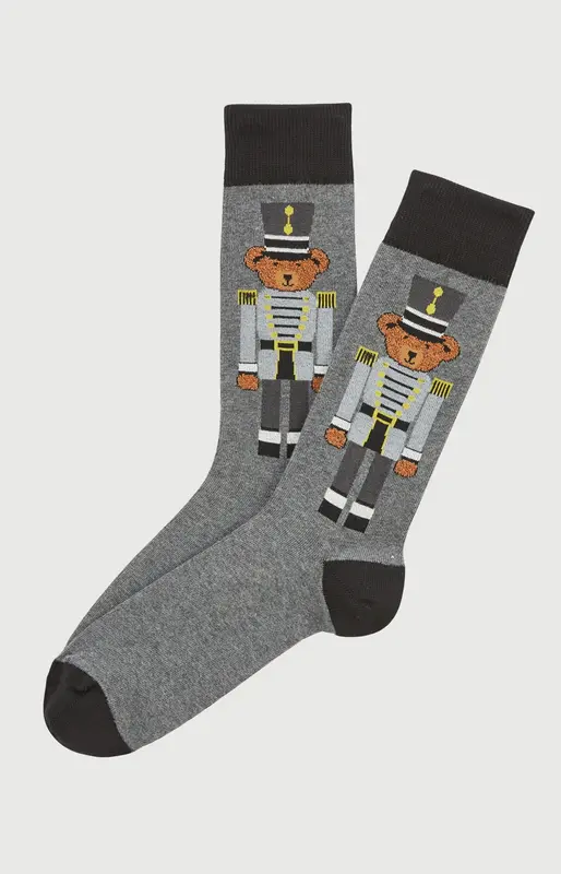Chaussettes en coton - Teddy Casse-noisette Gris