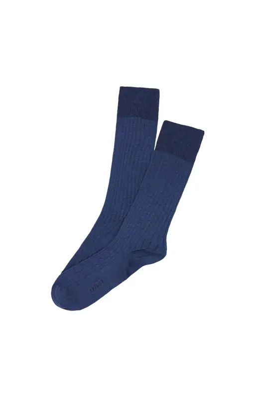 Chaussettes en fil d'écosse - Marine