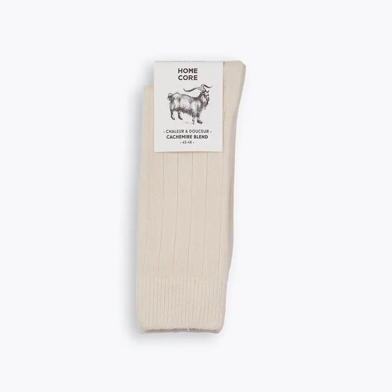 Chaussettes Homecore CASHMERE SOCKS Cream