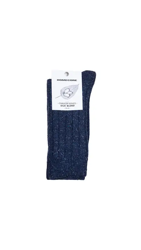 Chaussettes Homecore WOOL SILK SOCKS Navy