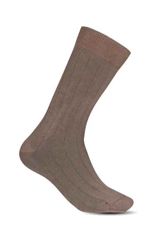 Chaussettes laine et cachemire - Taupe