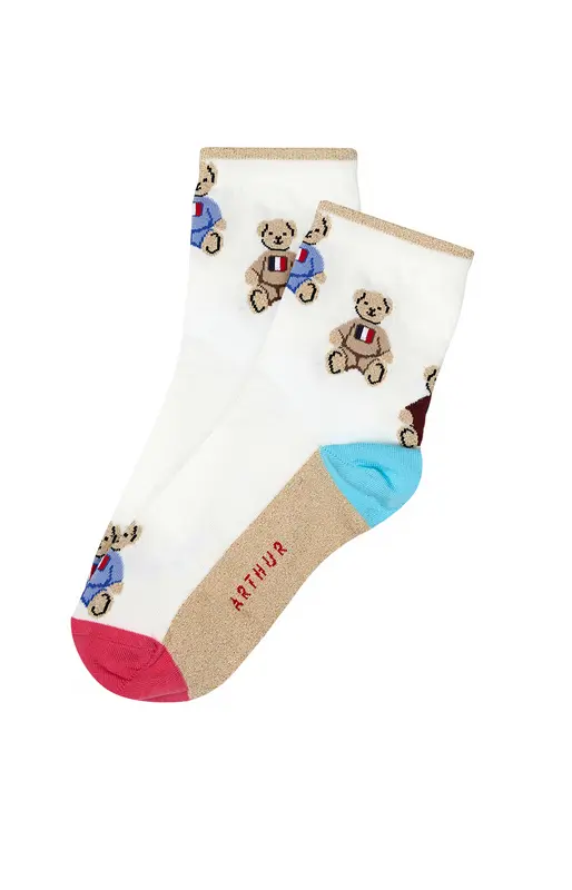 Chaussettes Teddy - Blanc