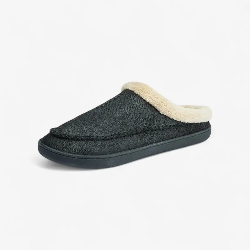 Chaussons homme bout rond à enfiler
