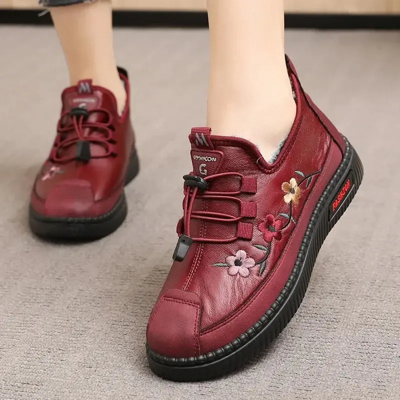 Chaussures à imprimé fleuri femme