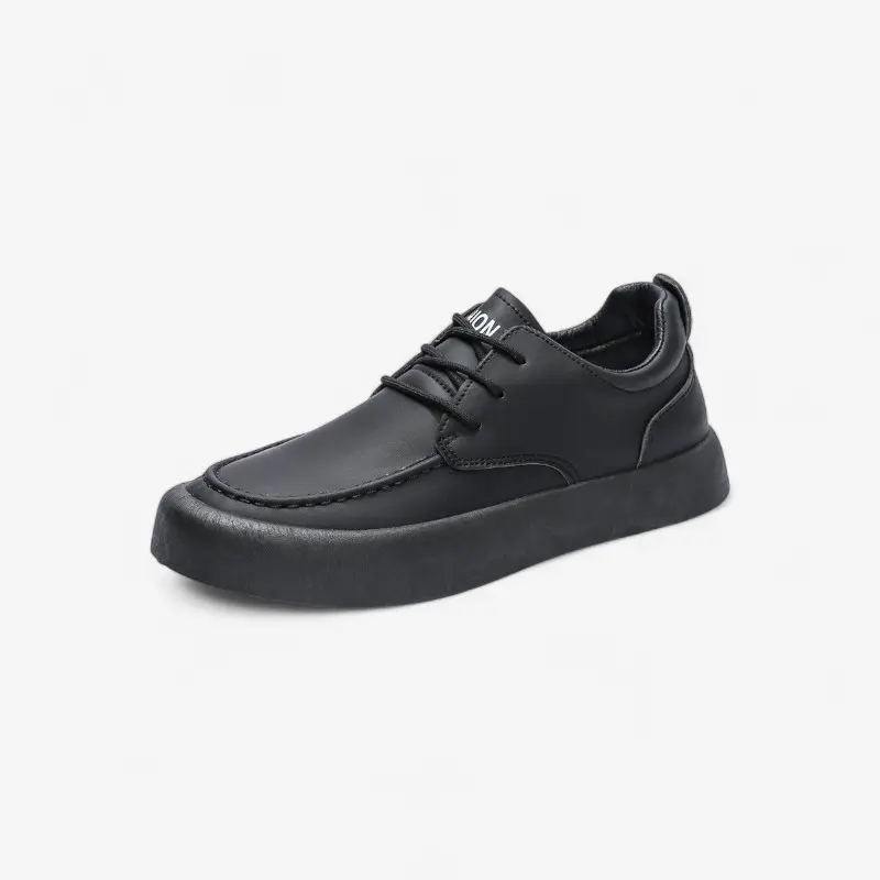 Chaussures à lacets bout rond semelle plate
