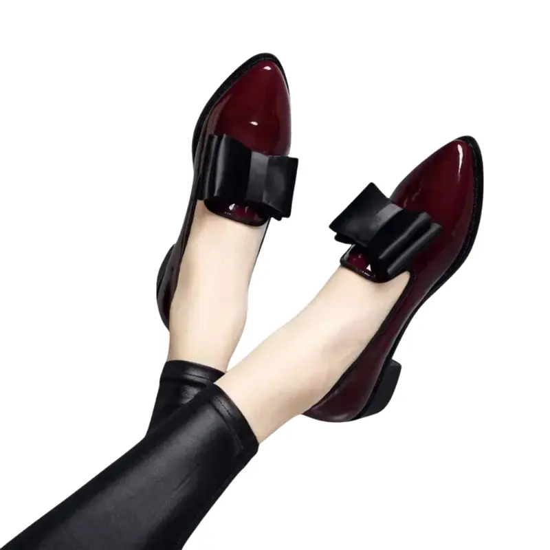 Chaussures Barbara talon épais bout pointu