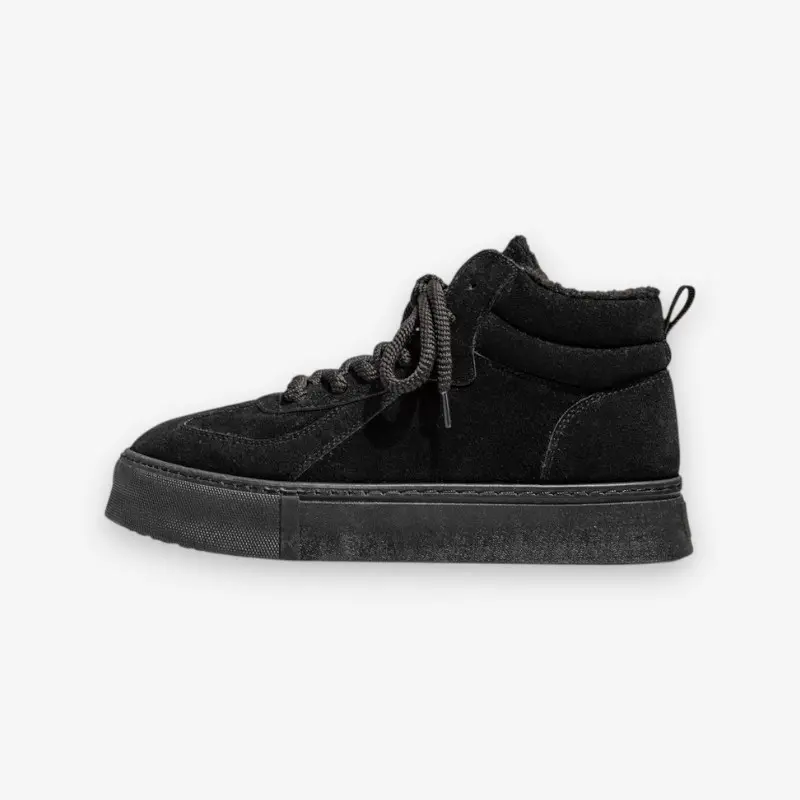 Chaussures montantes homme à lacets bout rond