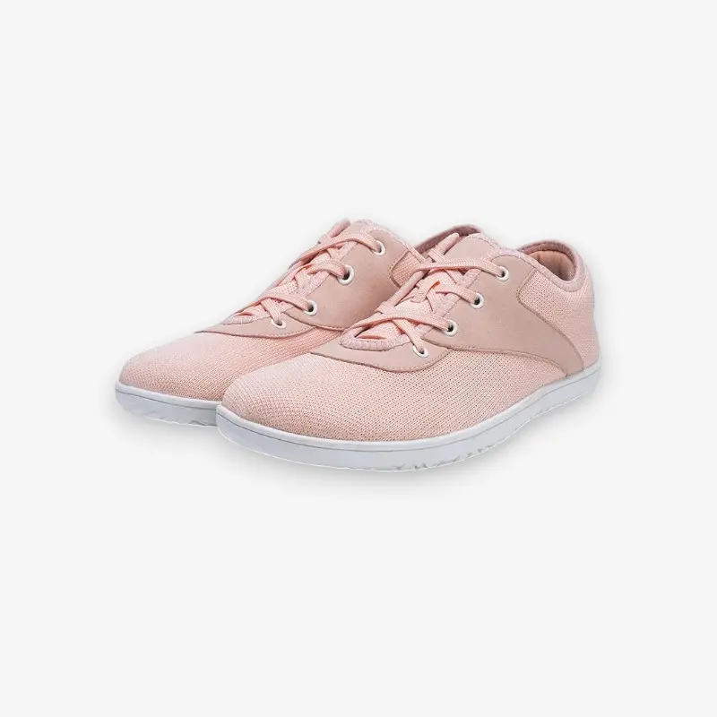 Chaussures plates à lacets bout rond en cuir