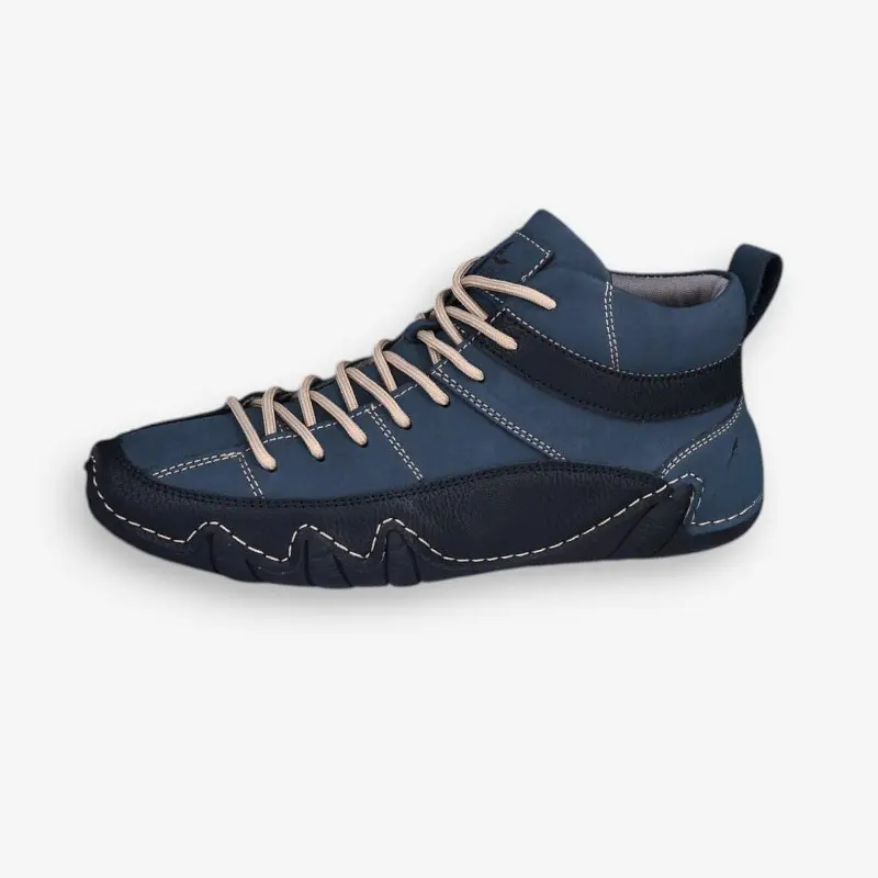 Chaussures plates à lacets bout rond