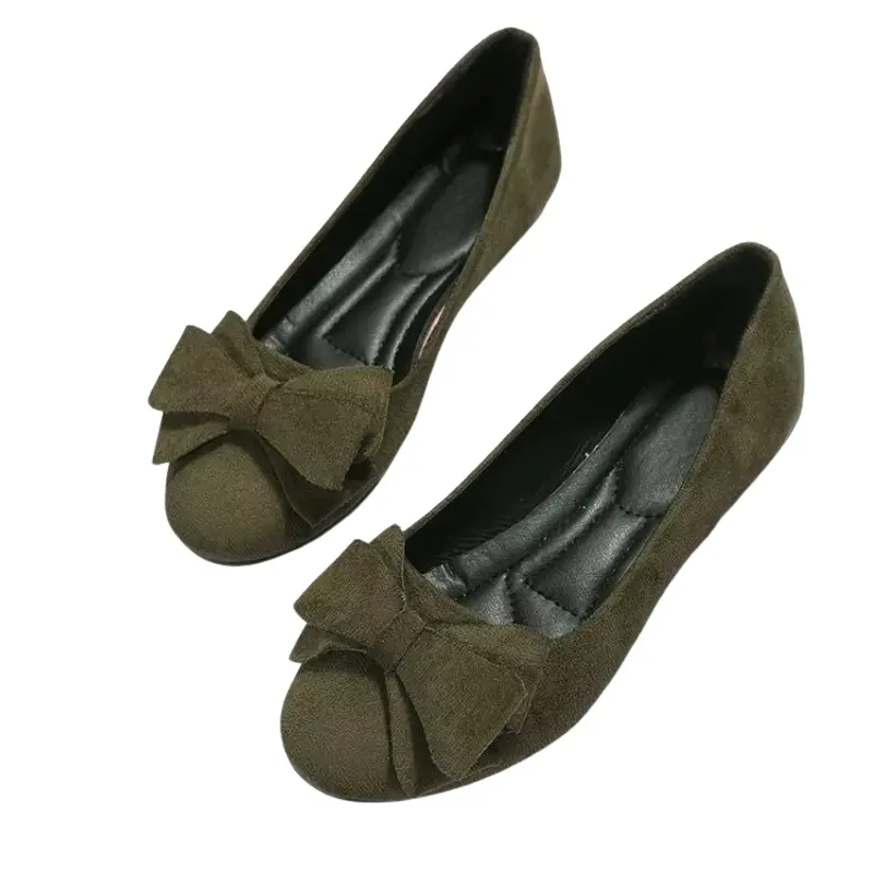 Chaussures plates à plateforme avec nœud décoratif à l’avant