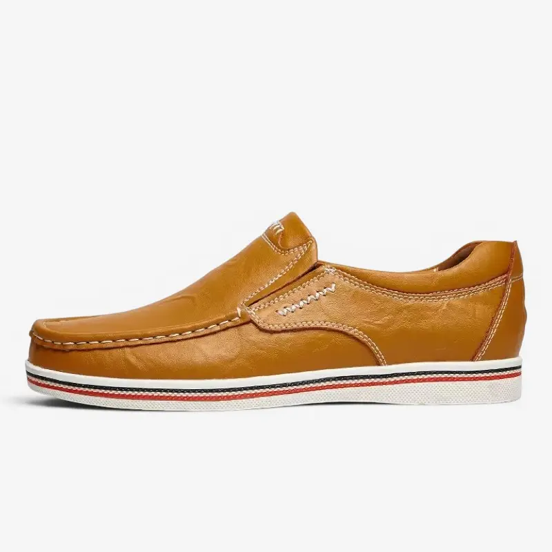 Chaussures plates décontractées pour homme avec design à enfiler
