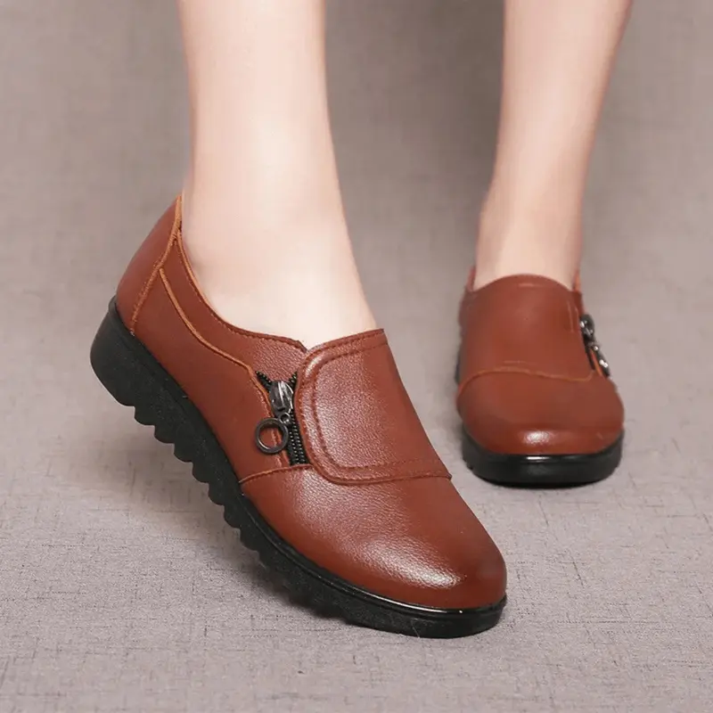 Chaussures plates femme légères antidérapantes