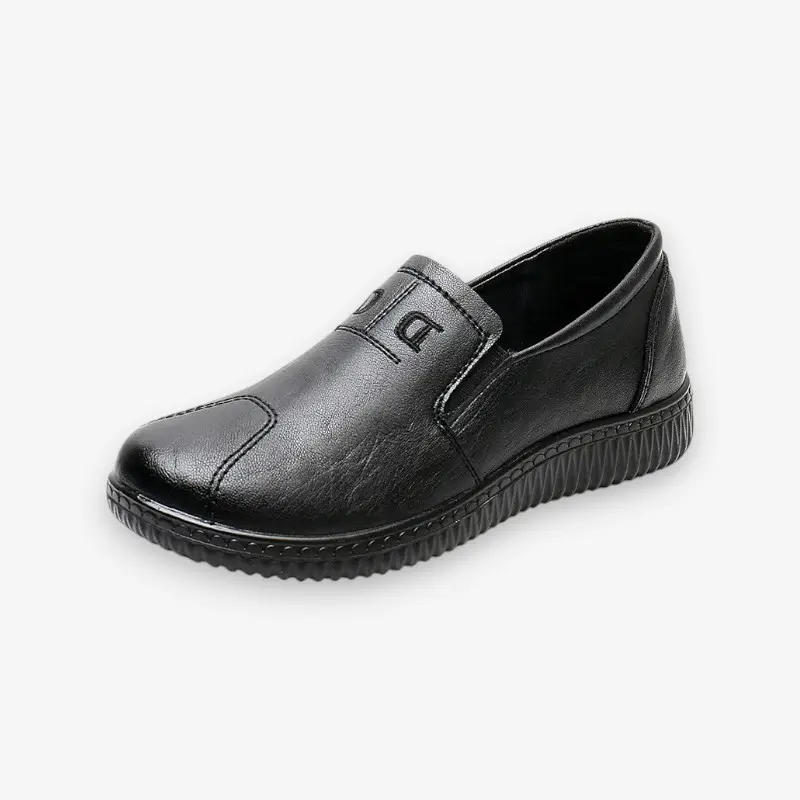 Chaussures slip-on bout rond semelle épaisse