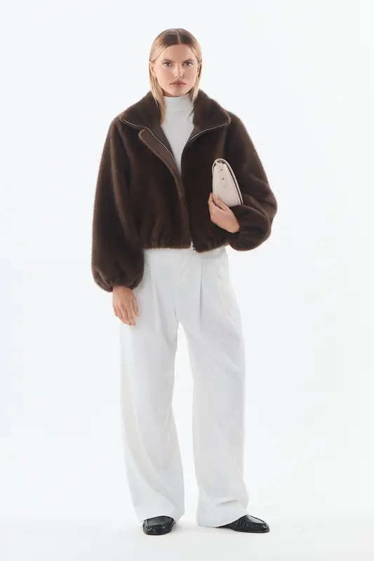 CHELSIE - Veste en fausse fourrure