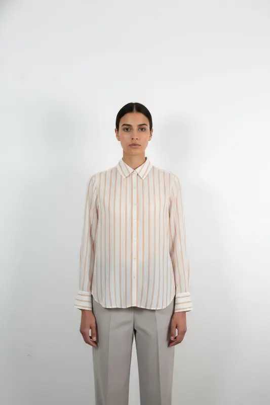 Chemise Blanc et Orange - Taille S/36