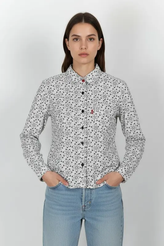Chemise Blanche et Noire - Taille M/38 - imparfaites