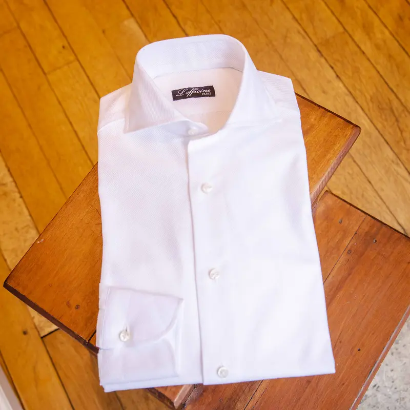Chemise blanche « giro inglese »