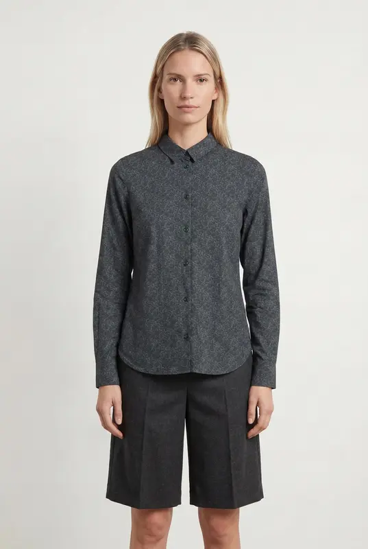 Chemise Bleu et Gris - Taille XS/34