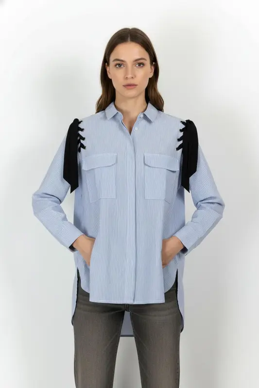 Chemise Bleue et Noire - Taille S/36