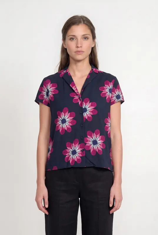 Chemise Bleue et Rose - Taille M/38