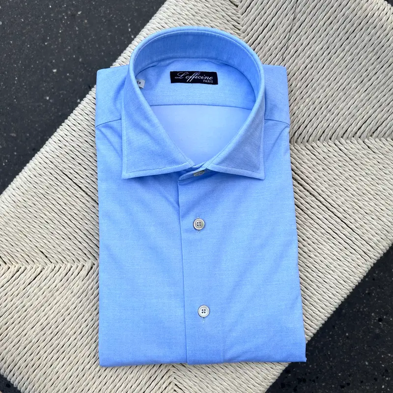 Chemise “easy wear” bleu clair