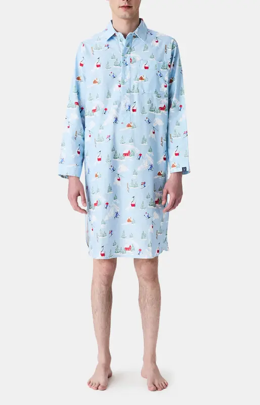 Chemise Grand-Père en Pilou des Vosges - Noël en altitude