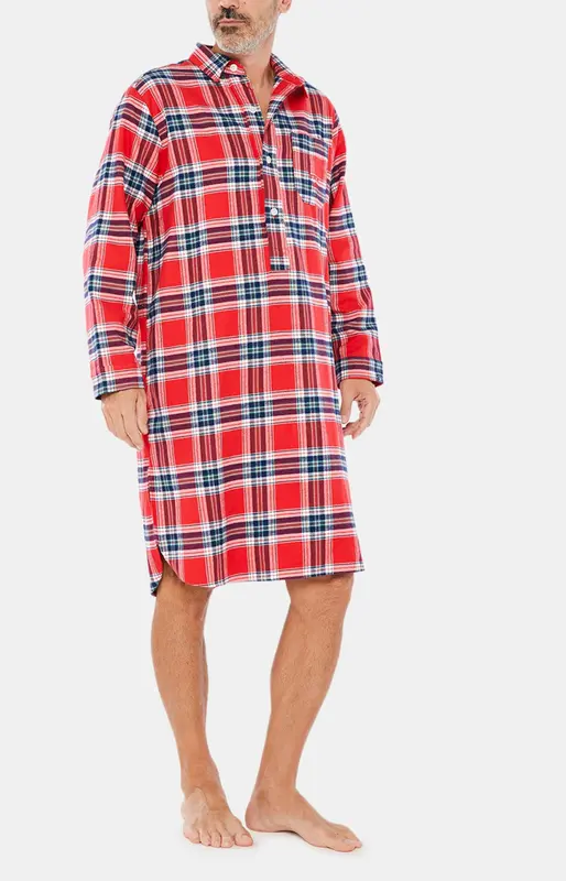 Chemise Grand Père Logan - Rouge