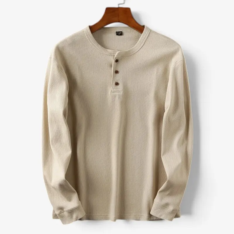 Chemise homme à col Henley