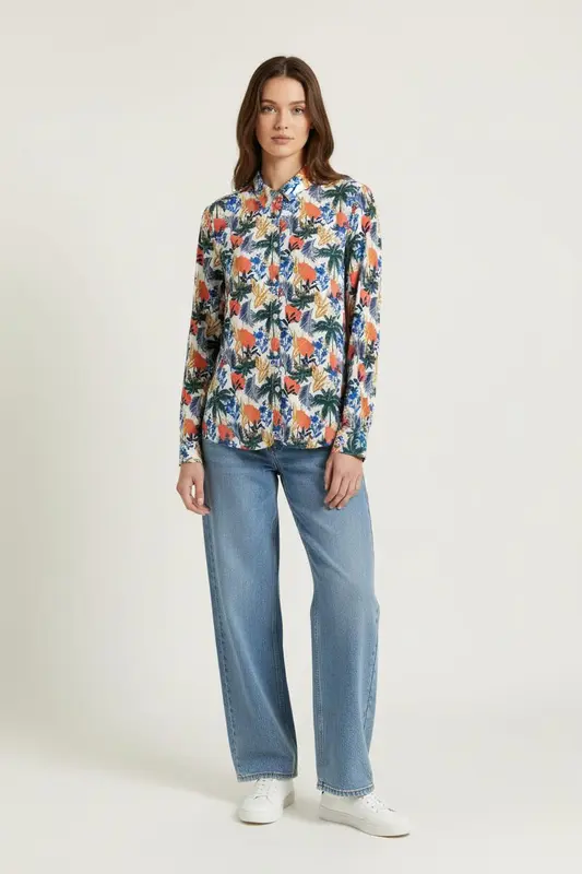Chemise Imprimée Multicolore - Taille M/38