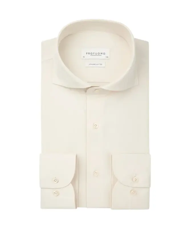 Chemise Profuomo manches longues hommes ecru