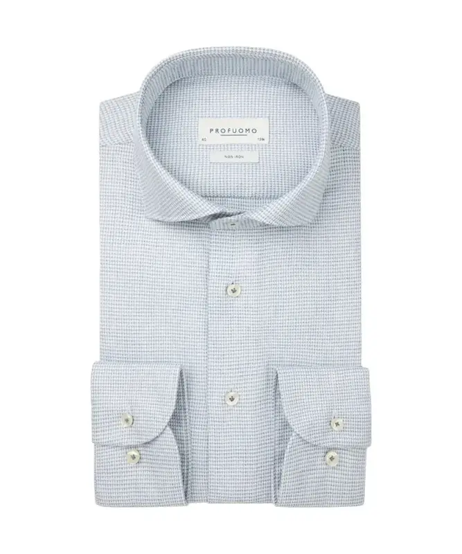 Chemise Profuomo manches longues hommes marine