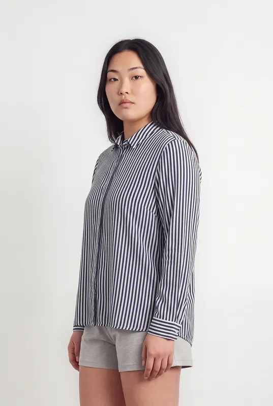 Chemise Rayée Bleu et Blanche - Taille L/40
