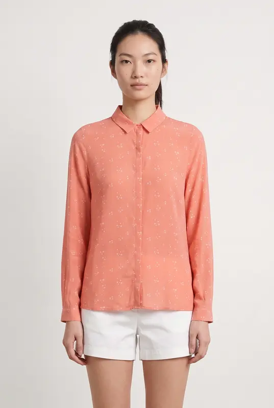 Chemise Rose à Motifs Blancs - Taille M/38