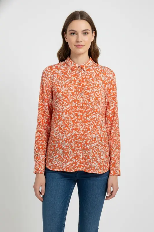Chemise Rouge et Blanche - Taille XS/34